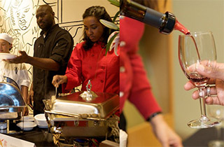 sf|noir expanded in 2008 to include the Wine & Food Event, bringing in chefs and wineries and featuring the Shrimp and Grits Taste Off.