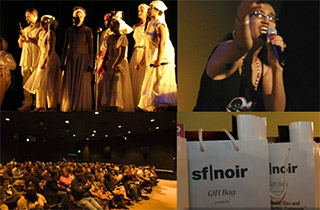 Venues have included Palace of Fine Arts, MoAD, Cowell Theater @ Fort Mason, YBCA, and the Metreon Action Theater. R&D<sup>2</sup> worked with various sponsors. (Note the PG&E gift bags.)